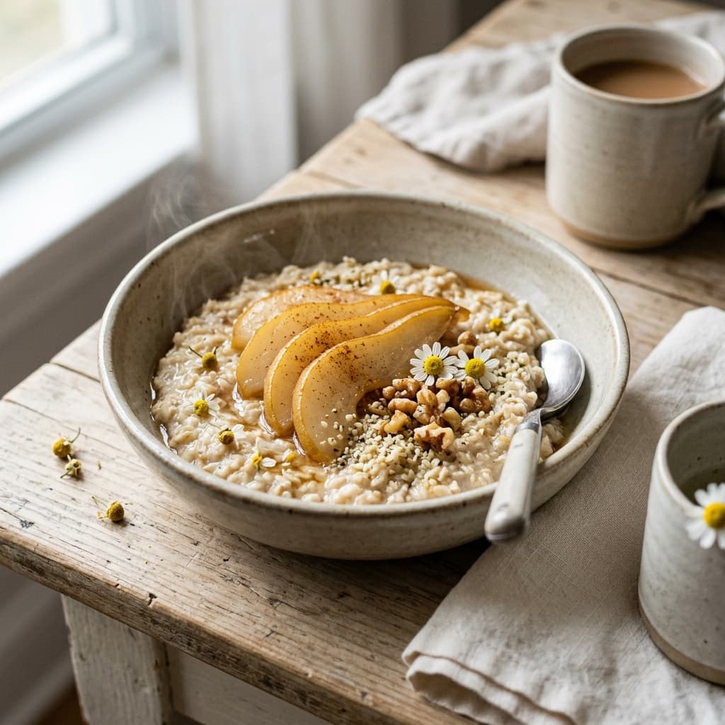 Chamomile Pear Oats