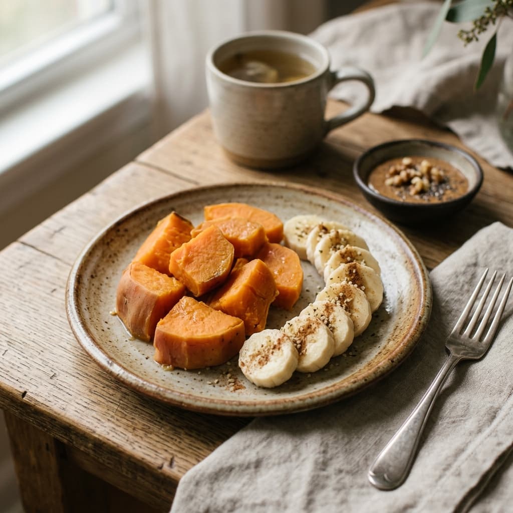 Steamed Sweet Potato Breakfast