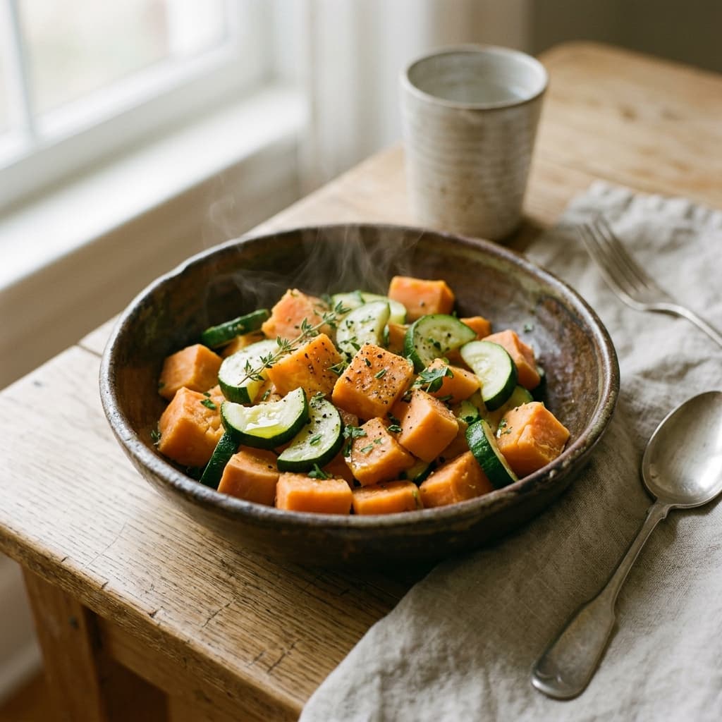 Sweet Potato Zucchini Bowl