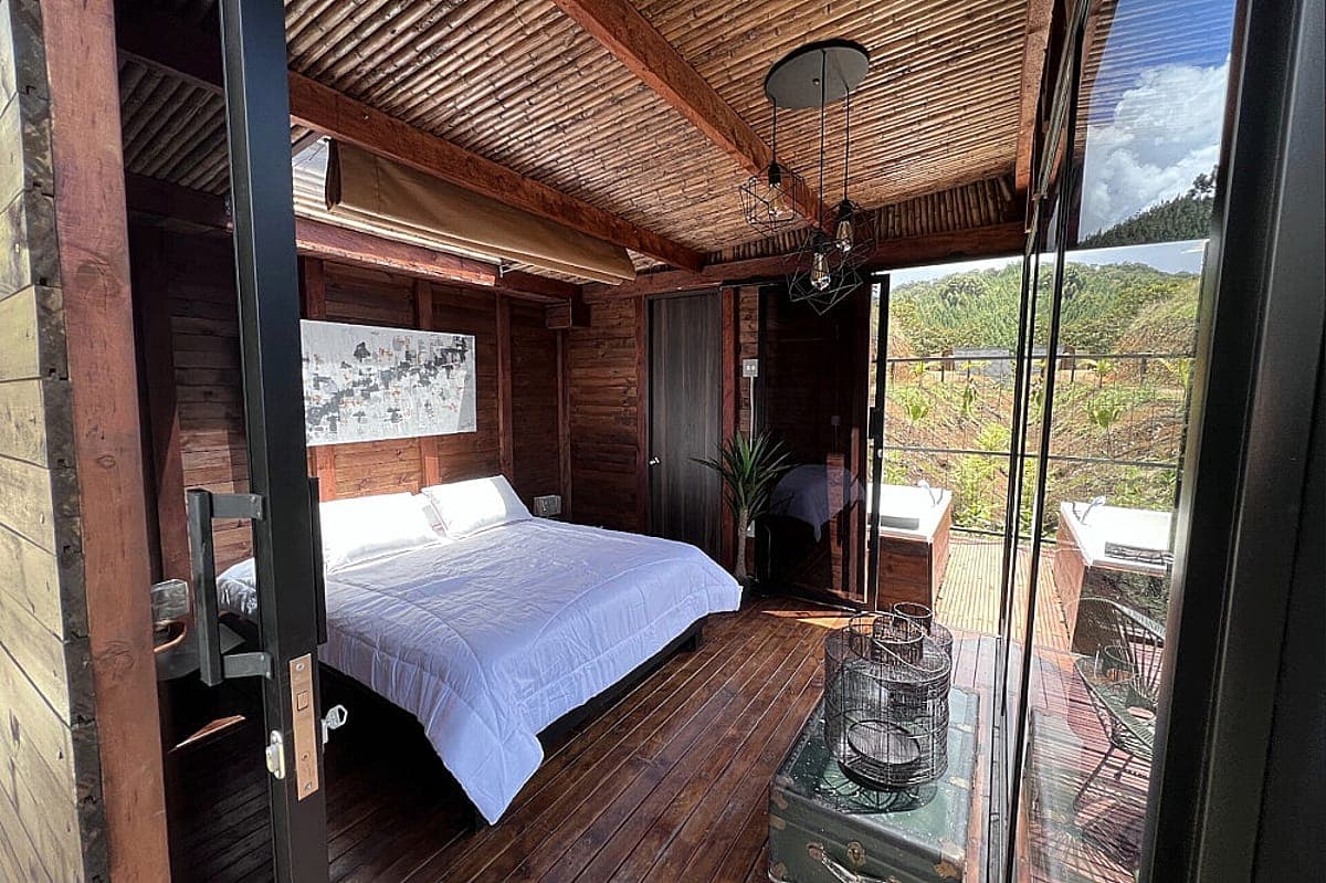 Bathroom inside a private cabin at Yaogara